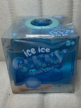 Ice Ice Gummy Squish Cube - Blue